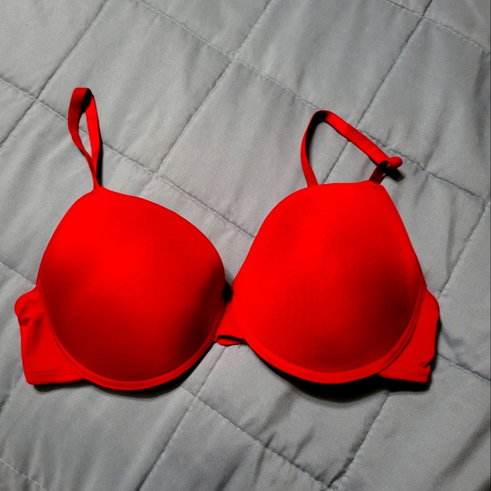 Body Cuerpo red seemless bra   women's 38D #1047